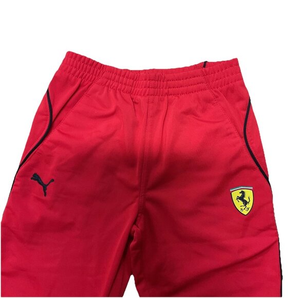 Puma x Ferrari Boys Ross Corsa (Red) Activewear Fleece Pants Size 4T - Picture 4 of 6